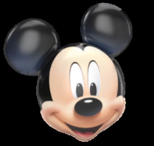 [P97004] Alu Forme Tete de Mickey de 79x73cm - Licence