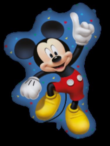 [P97008-FR] Alu Forme Mickey de 97x60cm - Licence 
