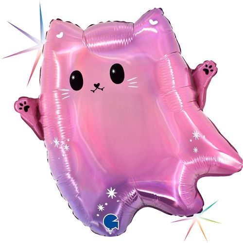 [GG72206RH-P] Chat fantôme KAWAII 18" Forme - Grabo 