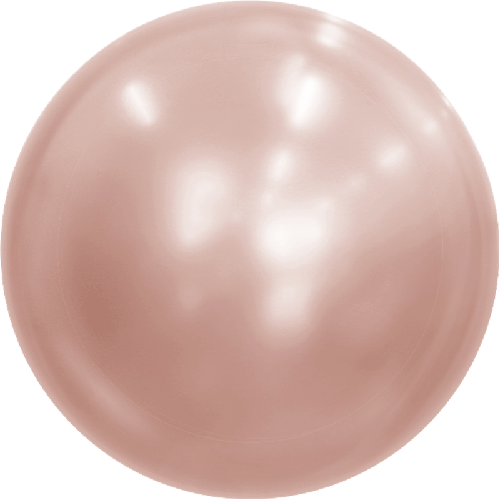 [BBQ002-11-18] Metallic Bubble 18" Rose Doré  - FDS