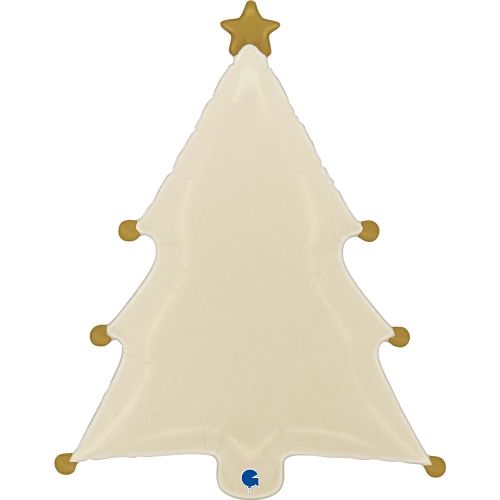 [GG72234-P] 1 Bal 27" Sapin de Noël crème - Grabo 