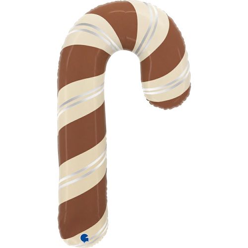 [GG72235-P] Cannes de Bonbon Chocolat satiné 35" - Grabo