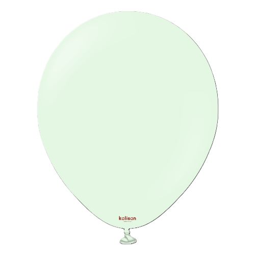 [11230091] 12" Macaron Pale Green 100ct - Kalisan 