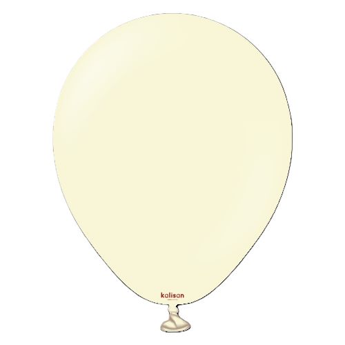 [10530081] 5" Macaron Pale Yellow 100ct - Kalisan