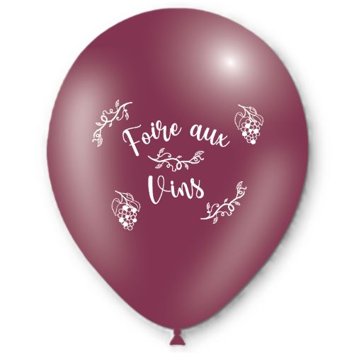 [HG112-84P49] 8 Ballons Hg112 Foire au vin p49 12" 1 face - Balloonia 