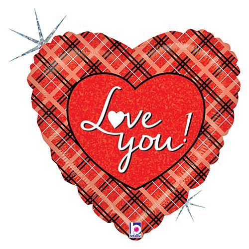 [G36211H-P] 1 Alu Love you plaid 18" - Grabo - FDS