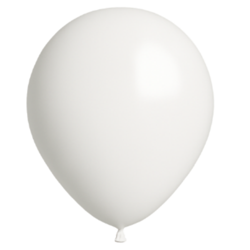 [S13BLANC] 25 Ballons 13cm Blanc