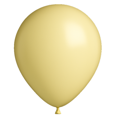 [P13JAUNE] 25 Ballons 13cm Pastel jaune