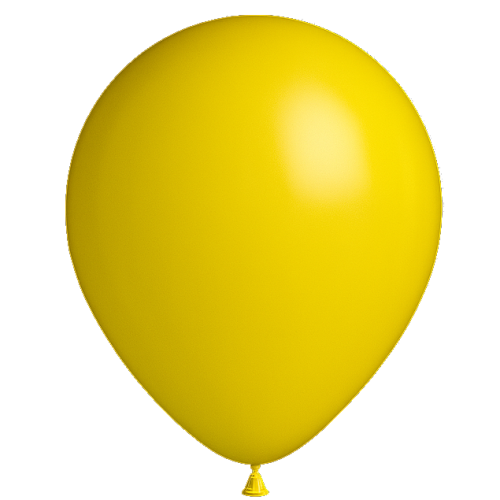 [S13JAUNECITRN] 25 Ballons 13cm Jaune citron