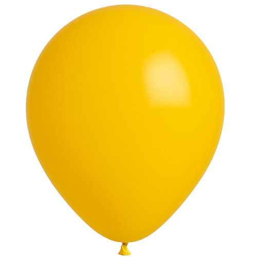 [S13JAUNESOL] 25 Ballons 13cm Jaune soleil