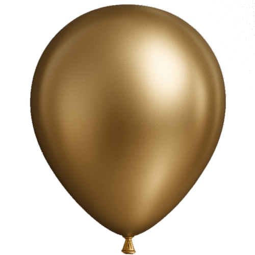 [CH13CHAMP] 25 Ballons 13cm Miroir Champagne
