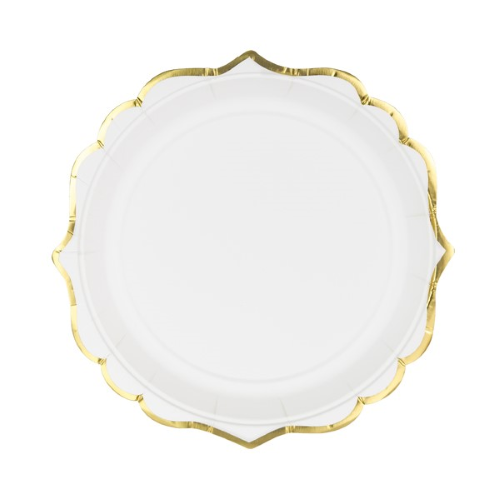 [TPP30-008] Lot De 6 Assiettes 18.5cm Blanche ( Carton )