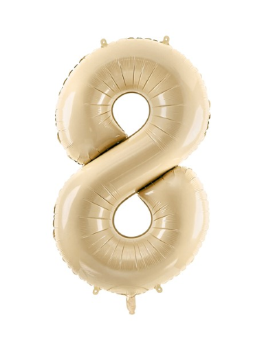 [FB230P-8-013] 1 Alu Chiffre "8" Beige 28" ( 72cm ) 
