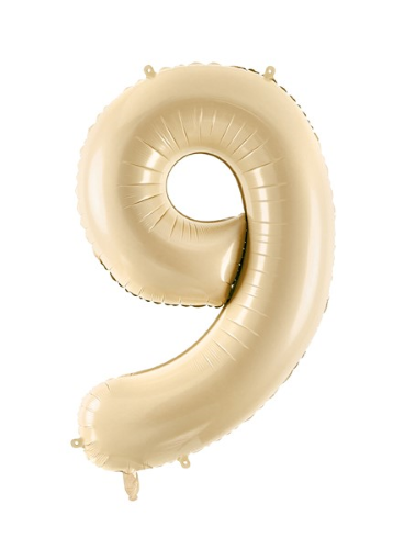 [FB230P-9-013] 1 Alu Chiffre "9" Beige 28" ( 72cm ) 