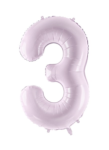 [FB230G-3-014] 1 Alu Chiffre "3" Violet 28" ( 72cm )   