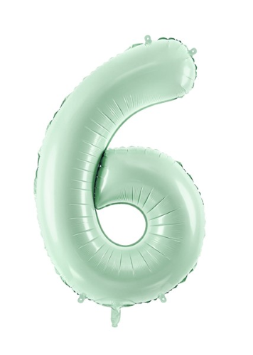 [FB230G-6-012] 1 Alu Chiffre "6" vert 28" ( 72cm )