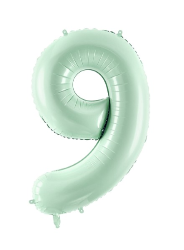 [FB230G-9-012] 1 Alu Chiffre "9" vert 28" ( 72cm )  