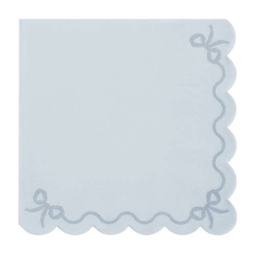 [SP33-87-093] Lot De 12 Serviettes 33x33cm Bleu