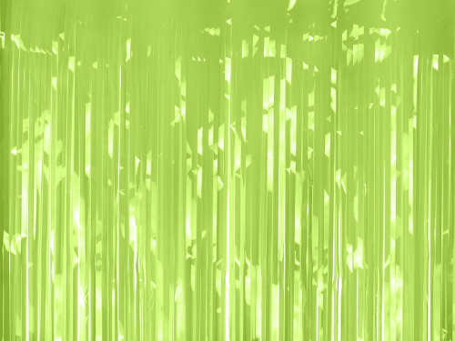 [CRT3P-102] Rideau à Frange Pastel Vert de largeur 100cm et hauteur 200cm   