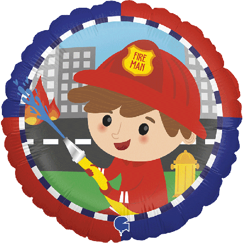 [GG78172-P] Cool Fireman 18" - Grabo 