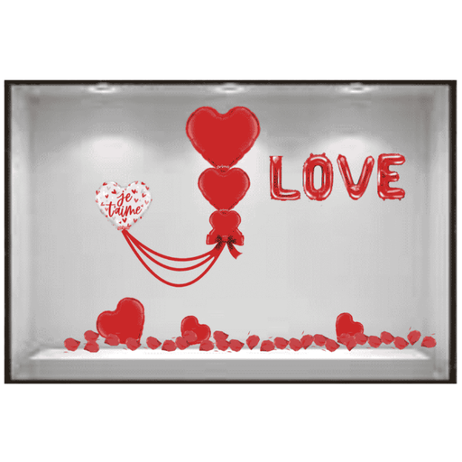 [KITVITRINE] Kit vitrine st Valentin - Love flottant