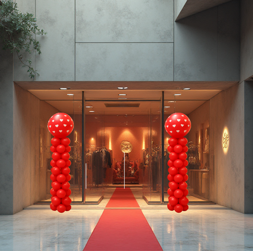 [KITCOLONNE] Kit Colonne St valentin - rouge Love