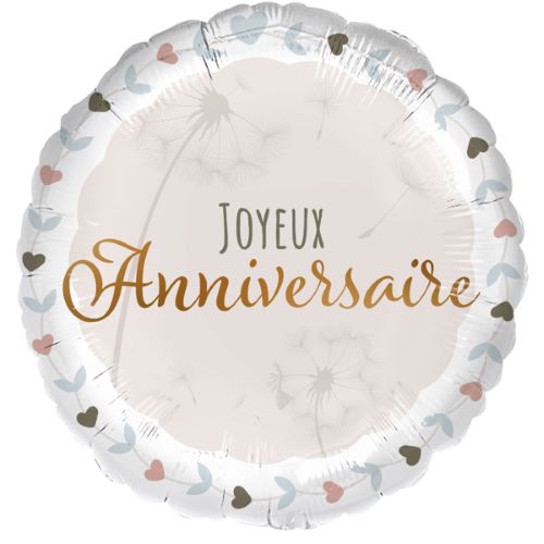 [1-10801] Joyeux anniversaire Boho 18" Emballée 