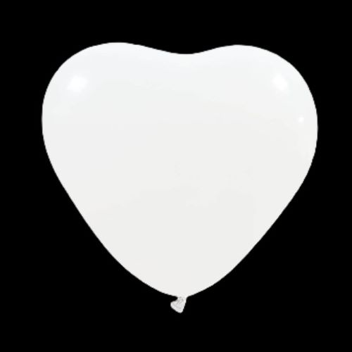 [GPF/11.16] 100 bal 6" Coeur Blanc - Cattex 