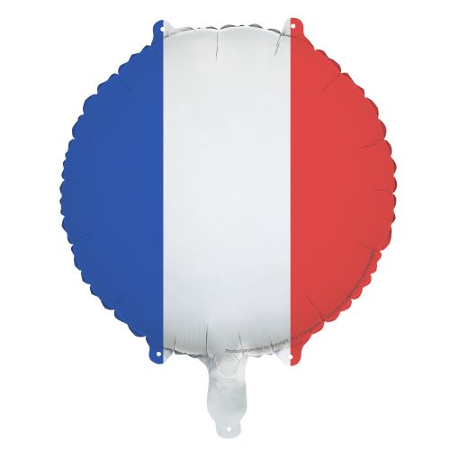 [FB424-FRA] 1 Alu drapeau français de 35cm (Paille incluse)