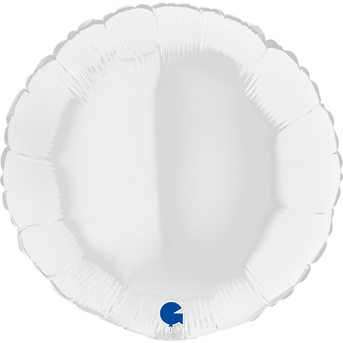 Ballons Aluminium Ronds Blanc - Grabo