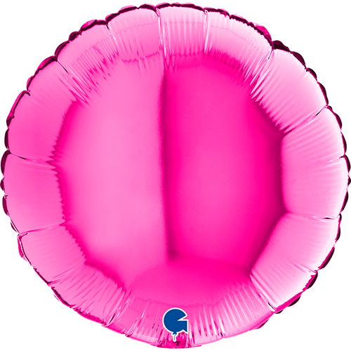 Ballons Aluminium Ronds Magenta - Grabo